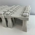 Fisher Price Geotrax 54 Pc Lot Grey Track Riser Support Elevated Bridge