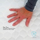 Organic  Cotton Quilted Pack  n Play Size Fitted Mattress Pad Cover  Natural