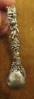 Antique German Silver Metal Sugar Tongs Cherub Flowers 3 25  