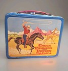 Vtg 1968 Cowboy In Africa Metal Lunch Box With Thermos Chuck Connors