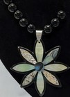 Abalone Shell Flower   Bead Set Necklace  Bracelet  Earrings Free Shipping 