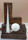 1939 New York World s Fair Bookends Syroco Wood Pair