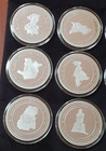El Salvador Set Of 15 Coins The Fundation Of 14 Departments Limited Issue  29 50