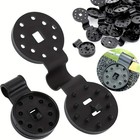 Large Black 50pcs Sun Shade Clips - For Garden patio Net Fixing