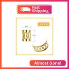 100 Pcs Dreadlocks Beads Metal Hair Cuffs Hair Braiding Rings Braid Clips For Wo