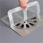 100pcs Disposable Mesh Shower Drain Hair Catcher Stickers Bathroom Kitchen Sink