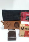 11 Vintage Transistor Radio Cases Leather Vinyl Boxes Empty Ge  Sony  Philco 