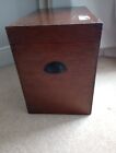 Vtg Wooden Box Trunk Storage Side Coffee Table Toys 51x30x41cm Patina Stained