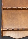 Vintage Wooden Wall Hanging Spoon Rack With Collectible 50 Spoons Variety    