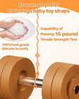 Toy Straps For Baby  Adjustable Toy Holder For Stroller Accessories  Silicone Ba