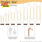 Plate Hangers For Wall suitable For 6-8 Inch Art Plate stainless Steel Invisible