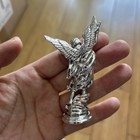 Mini 3  St  Michael Archangel Slaying Devil Figurine Statue