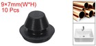 10pcs Hole Plug 1 4 Inch  7mm  Button Plugs Fit For 5mm Hole  Black