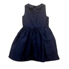 Carters Navy Blue Peter Pan Collar Sleeveless Party Dress Toddler 3t Uniform