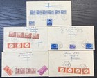 Lot Of 11 Registered Covers Indonesia To London England Great Front   Back Combo