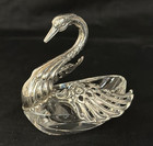Sterling Silver 925 Germany Crystal Swan With Moveable Wings