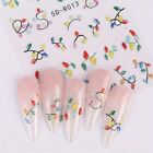 5d Christmas Lights Nail Art Stickers Decals - Self-adhesive Plastic Nail 