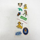 Vintage 2000s Disney Animal Kingdom Transparent Sticker Sheets Lot Of 2