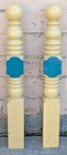 Pair 52 h Vintage Antique Old Salvaged Reclaimed Staircase Newel Post Balusters