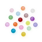 500pcs Colorful Frosted Glass Beads Round Smooth Matte Loose Bead Beading 4 10mm