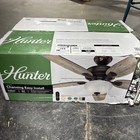 Hunter 53366 Channing 54 Inch Led Indoor Bronze Ceiling Fan Nob