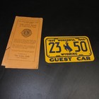 1939 Guest Car Bucking Horse Riding Wonderful Wyoming Souvenir Yellowstone Park