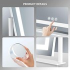 Makeup Vanity Mirror With Lights 15 2  Large Led Lighted Mirror  Hollywood Make 