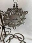 Handpainted Cavalier King Charles Spaniel Metal Snowflake Ornament  Ooak