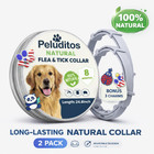 2-pack Dog Flea   Tick Collar With  Waterproof 8 Months Protection