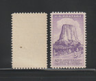 Us Efo Error Stamps  1084 Devils Tower  Wyoming  Perf Shift   Normal  Mnh