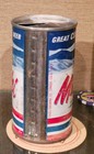 1967 Mile Hi Steel Pull Tab Beer Can Tivoli Brewing Denver Colorado Empty Open
