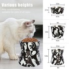 Pet Dog Cat 2 Elevated Stands Stainless Steel Food Water Dish Feeder Bowls  