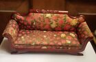Vintage Concord Dollhouse Museum Floral Miniature Swan Sofa  3163 