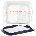 Pyrex C-222-pc 2qt Blue Easy Grab Lid