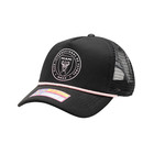 Inter Miami Cf  atmosphere Trucker  Snapback Hat By Fan Ink - Black- Mls