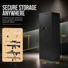 10-14 Gun Safe For Rifles And Pistols  Gun Cabinet With Digital Keypad Lock