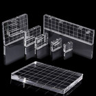 6 Pieces Acrylic Stamp Block Clear Stamping Tools Set With Grid Lines For Scr   