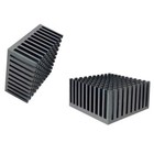 4pcs Black Aluminum Heat Sink With Thermal Conductive Adhesive Tape  40  40  20   