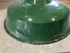 Vintage 18    Metal  Green Porcelain Barn Gas Station Industrial Loft Lamp Shade