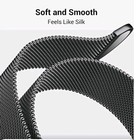 Stainless Steel Milanese Mesh Magnetic Strap Band For Apple Watch Black