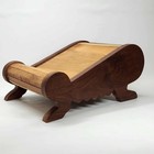 Antique Georgian Gout Stool Sleigh Style  Footstool Foot Rest Needs Apolstered