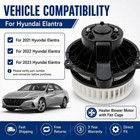 Fits 2021-2023 Hyundai Elantra 97113aa010 Heater Blower Motor With Fan Cage