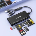 Usb 3 0 Memory Card Reader  7 In 1 Adapter Hub  For Sd  Cf  Tf  Micro Sd  Xd  Ms