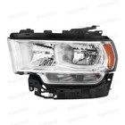Halogen Headlight For 2019-2024 Ram 2500 3500 With Chrome Housing Driver Side Lh
