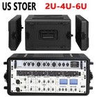 6u Rack Flight Case 10 15inch Deep Ventilated Rack Case Dustproof For Pro Audio