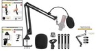 Heavy-duty Microphone Arm Stand With Pop Filter - Adjustable Boom Scissor T20