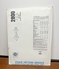 Sewing Pattern Vtg Vogue 2800 Nina Ricci Paris Original Dress Size 10 Uncut