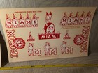 Vintage Miami Ohio Redhawks   Redskins Decal Cut Sheet 10 Stickers Uncut Sheet