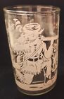 Vintage Davy Crockett Drinking Glass  indians  Cabin  4 1 4  Tall