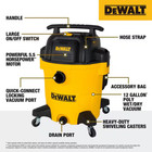 Dewalt Dxv12p  12-gallon  5 5 Peak Hp Wet dry Shop Vacuum   Accessories